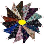 Bilmar Pigment Desenli Flamli Eşarp 100 X 100 Cm x 5 Adet