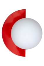 Yarım Dünya Aplik Fişli Kırmızı