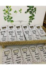 Açacak Magnet Nikah, Söz, Nişan Hediyelik 50 Adet