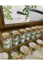 Cam Kavanoz Mum Nikah, Söz, Nişan Hediyelik - 25 Adet