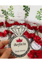 Kına Tokası Hediyelik Kırmızı - 25 Adet