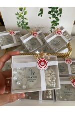 Epoksi ve Mantar Şişe Kalp Şekerli Set Nikah, Söz, Nişan Hediyelik - 50 Adet