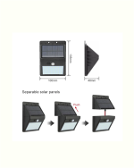 Kablosuz Solar LED Lamba | Bahçe, Veranda, Merdiven Işığı, Otomatik Aç-Kapa Sensörlü