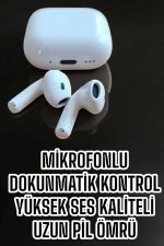 Kaliteli Ucuz İOS ve Android Uyumlu TWS Bluetooth Kulaklık ANC Özelliği