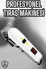 Tıraş Makinesi Profesyonel Saç Ve Sakal Kesme Milim Ayarlı Dijital Göstergeli