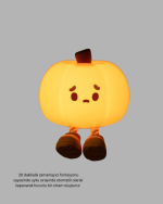 Dekoratif Pumpkin Gece Lambası Şarjlı Dokunmatik LED Işık