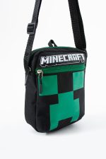 Minecraft Creeper Çocuk Omuz Çantası – 3 Bölmeli – Su Geçirmez Kumaş (21×16×6 cm)