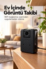 Mobil Uygulama Destekli WiFi Kamera Hareket Algılama Özellikli
