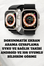 49MM Ekranlı, Kan Basıncı ve Adımsayar Özellikli Bluetooth Akıllı Saat