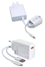 120 Watt Turbo Hızlı Şarj Aleti Seti Hızlı Şarj Adaptörü Beyaz
