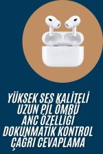 Yeni Nesil Pro Bluetooth Kulaklık Android ve İOS Uyumlu Dokunmatik Kontrol