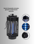 Elektrikli UV Işıklı Sivrisinek ve Böcek Öldürücü – Sessiz ve Güvenli Tuzak