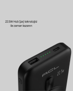 LCD Ekranlı Kablosuz Powerbank Type C ve USB Çıkışlı Yeni Nesil