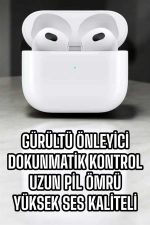 Bluetooth Kulaklık 3.Nesil Kablosuz Uzun Pil Ömrü Dokunmatik Kontrol Yeni Nesil