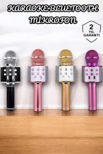 Şarjlı ve Uzun Pil Ömürlü Karaoke Mikrofon USB Bellek Destekli, Profesyonel Ses
