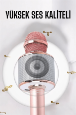 Taşınabilir Bluetooth Karaoke Mikrofon: Hafıza Kart Girişli, Etkileyici Performans