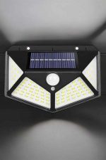 Güneş Enerjili Bahçe Aydınlatma Lambası Solar 100 Led Lamba