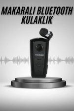 Makaralı Bluetooth Kulakiçi Yaka Kulaklığı Kablosuz Kulaklık