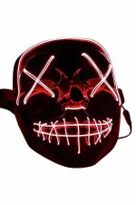 Işıklı Led Maske Parti Eğlence Maskesi Hallowen Neon Maske