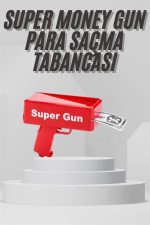 Para Dolar Saçma Para Atma Tabancası Otomatik Kırmızı Oyuncak