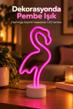 Flamingo LED Lamba USB Kablolu Beyaz Gövdeli