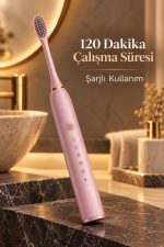 Pembe Şarjlı Diş Fırçası 2 Dakika Zamanlayıcılı