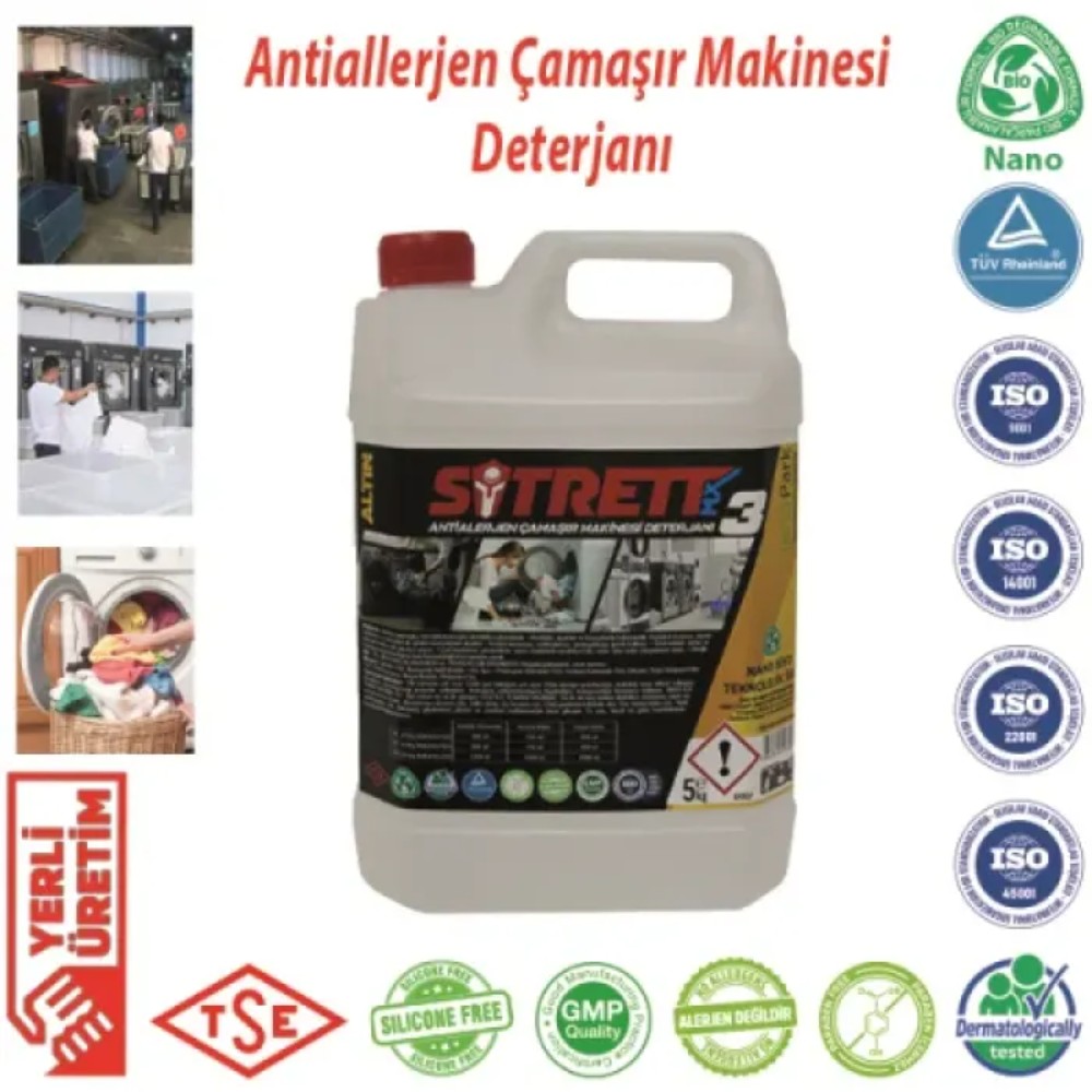 Sitrett MX Altın Konsantre 5 Kg STRMX-ACMD-3A-5 Antialerjen Çamaşır Makinesi Deterjanı
