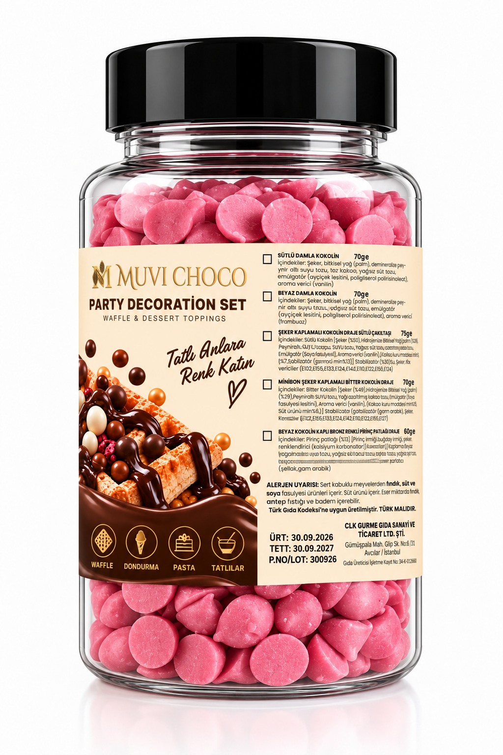 MUVI CHOCO FRAMBUAZ KOKOLİN DAMLA 70G