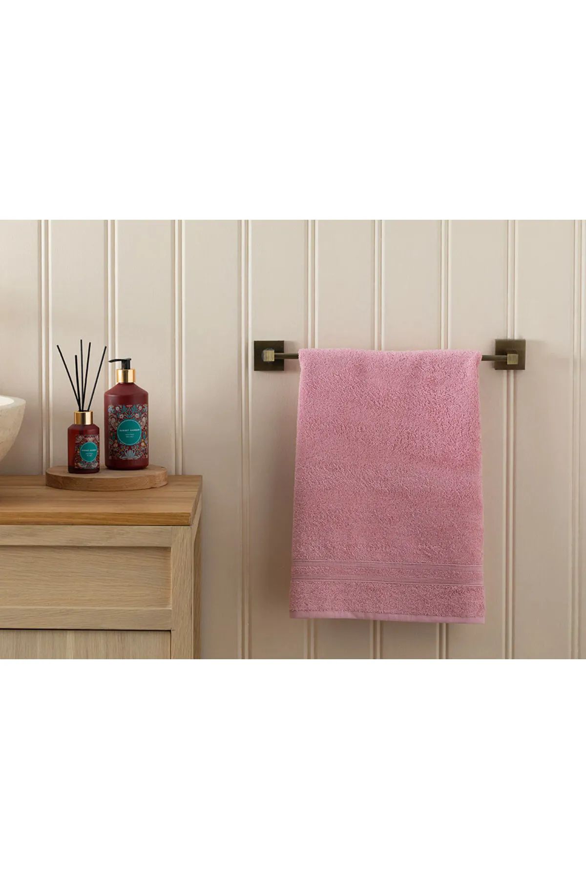 Pure Basic Yüz Havlusu 50X90 Cm Açık Gül Kurusu