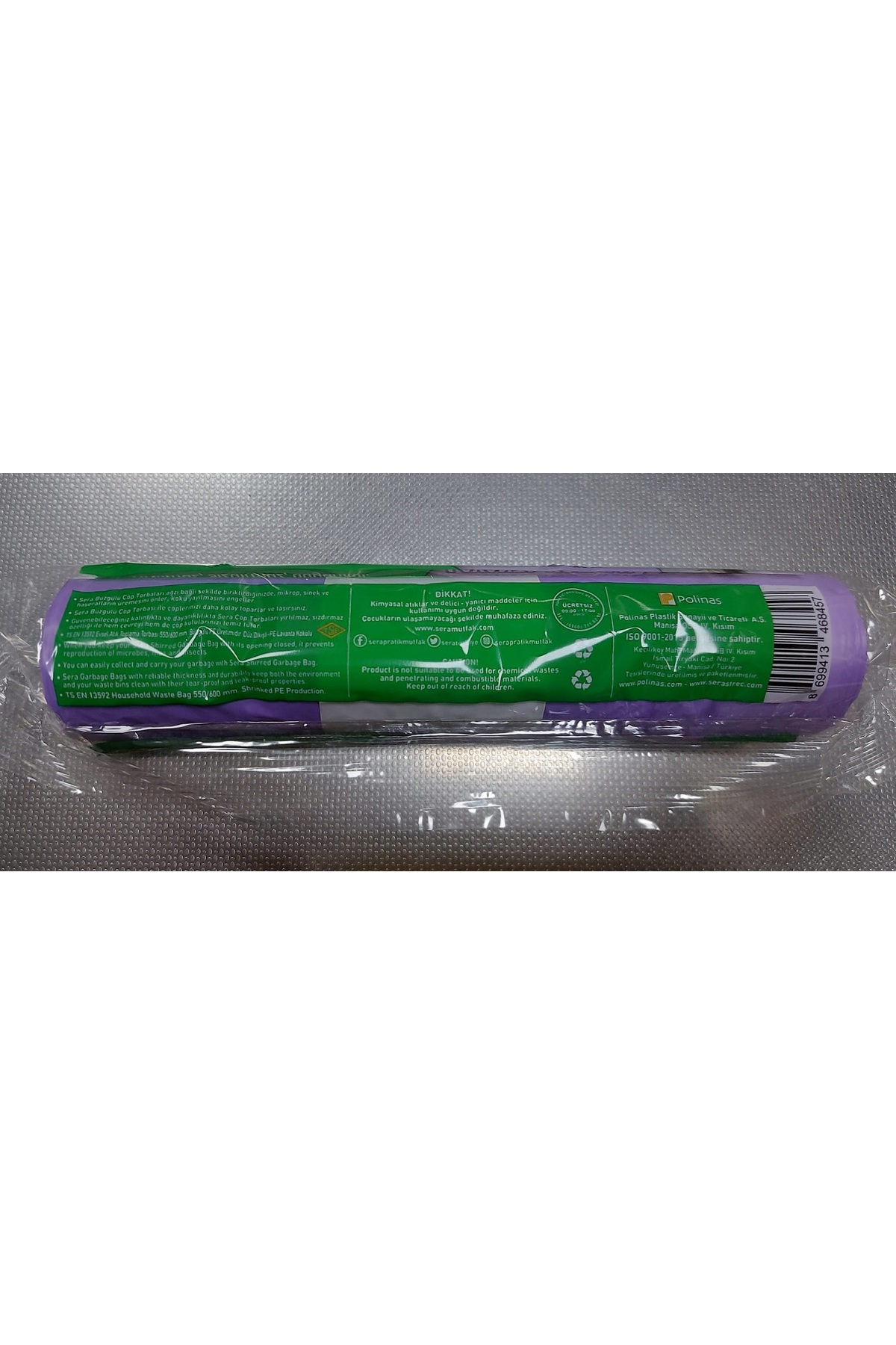 Sera Çöp Torbası Büzgülü Lavanta Kokulu Büyük Boy 7 Li 65 x 70 Cm x 10 Paket