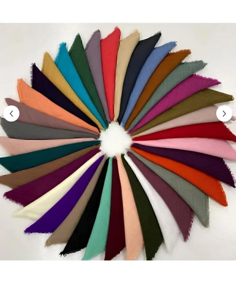 Bilmar  Düz Flamli Eşarp 100 X 100 Cm x 10 Adet