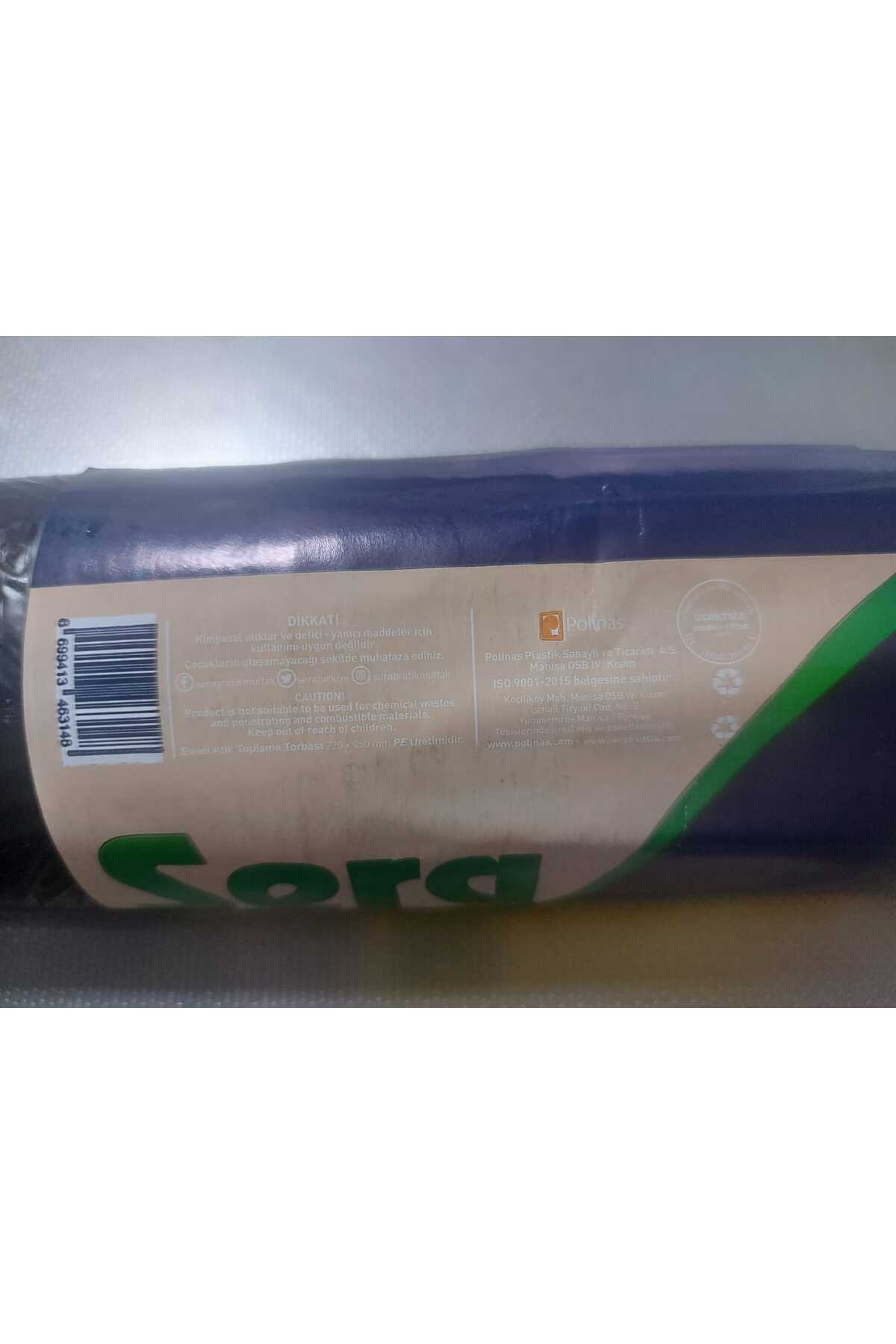 Sera Çöp Torbası 70 Lt Endüstriyel Extra Güçlü Büyük Boy 10 Lu 65 x 80 Cm x 15 Paket