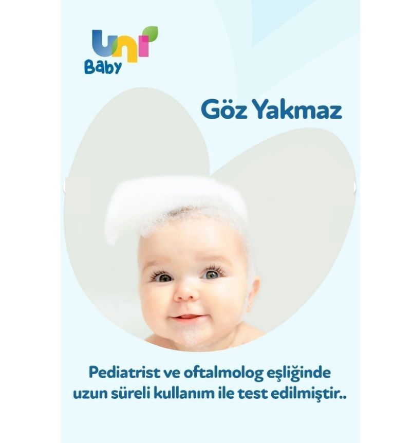 Uni Baby Saç Ve Vücut Şampuan 900 Ml x 6 Adet