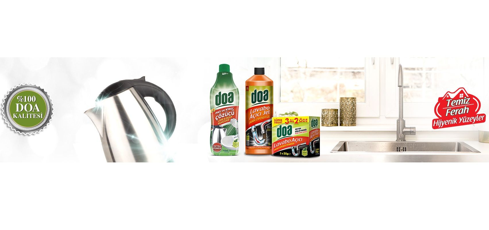 Doa Pas ve Kireç Çözücü 900 Ml x 6 Adet