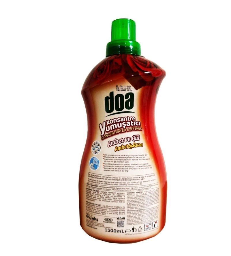 Doa Konsantre Çamaşır Yumuşatıcı Amber Ve Gül 1500 Ml x 2 Adet