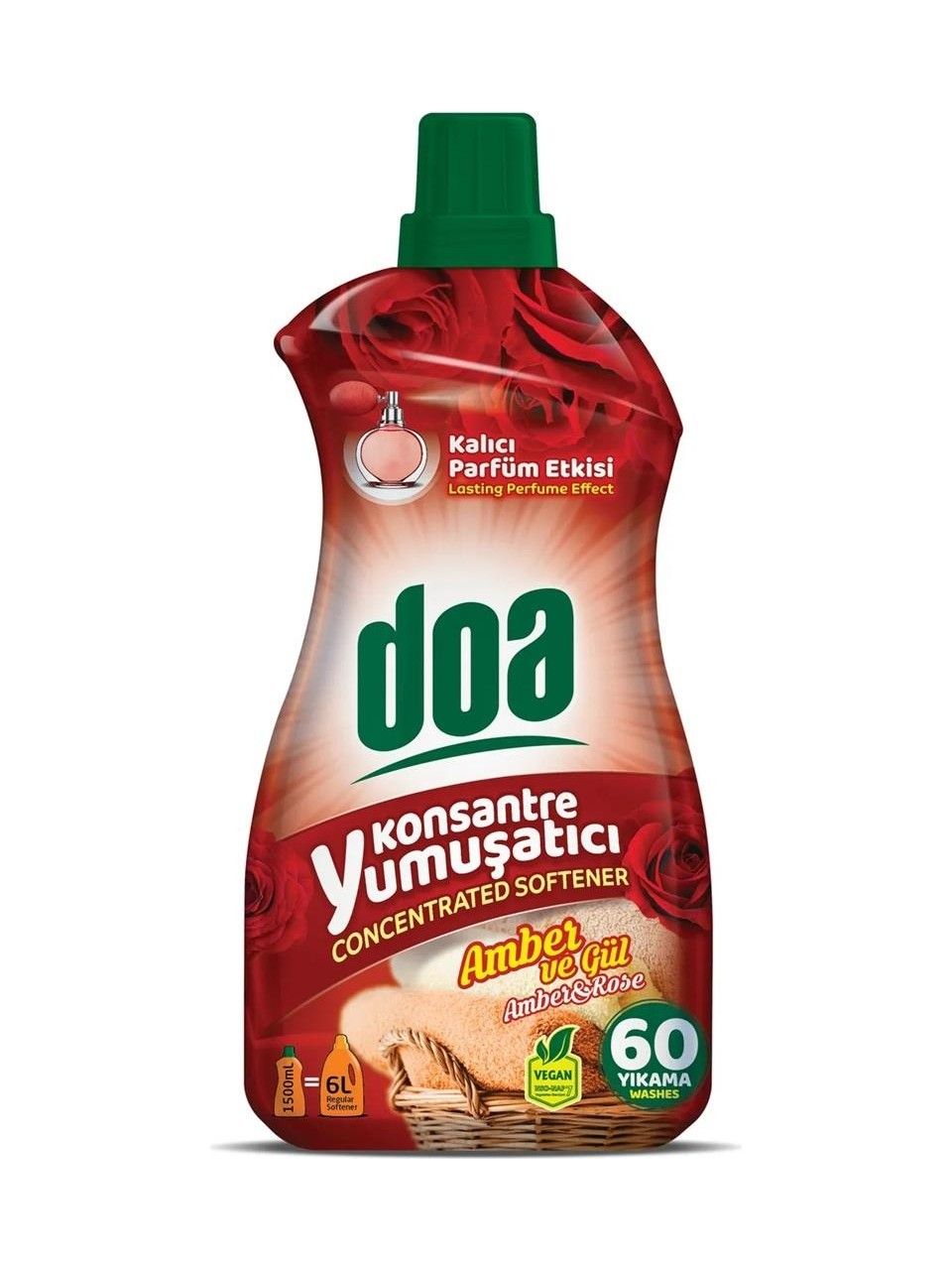 Doa Konsantre Çamaşır Yumuşatıcı Amber Ve Gül 1500 Ml x 2 Adet
