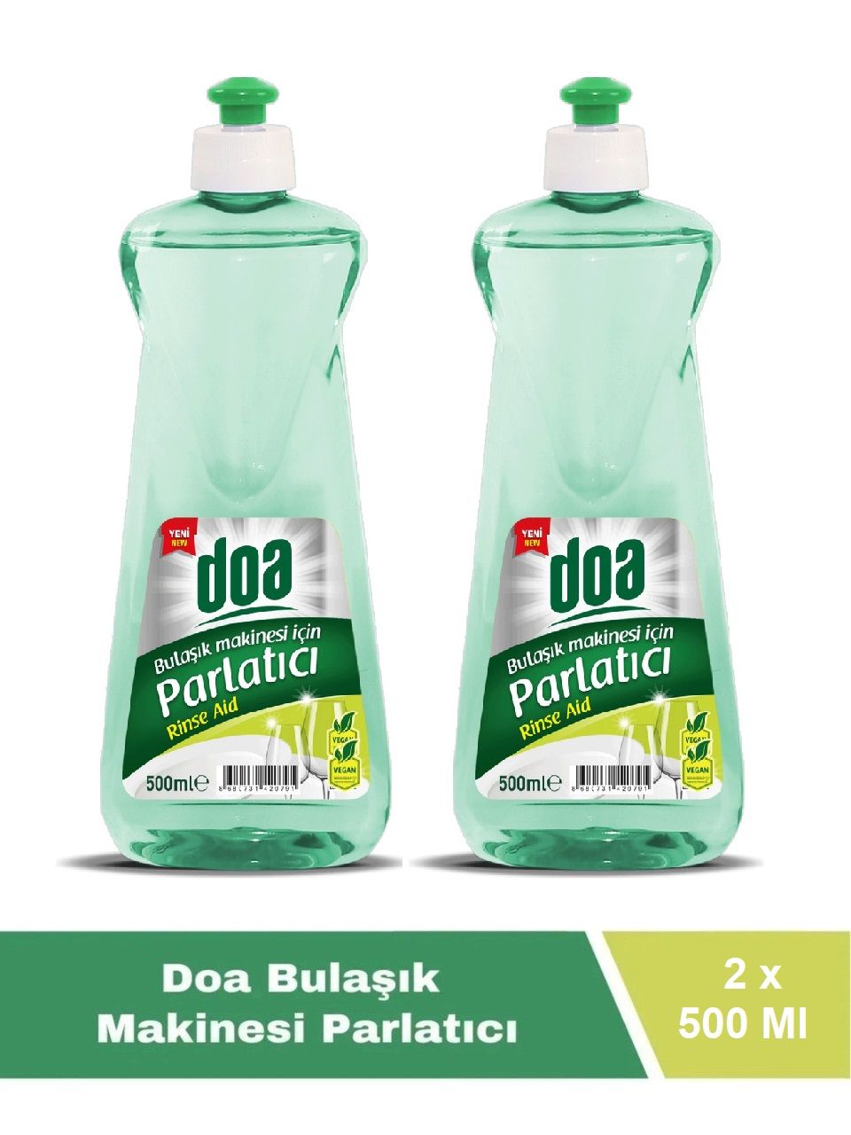Doa Bulaşık Makinesi Parlatıcı 500 Ml Vegan x 2 Adet