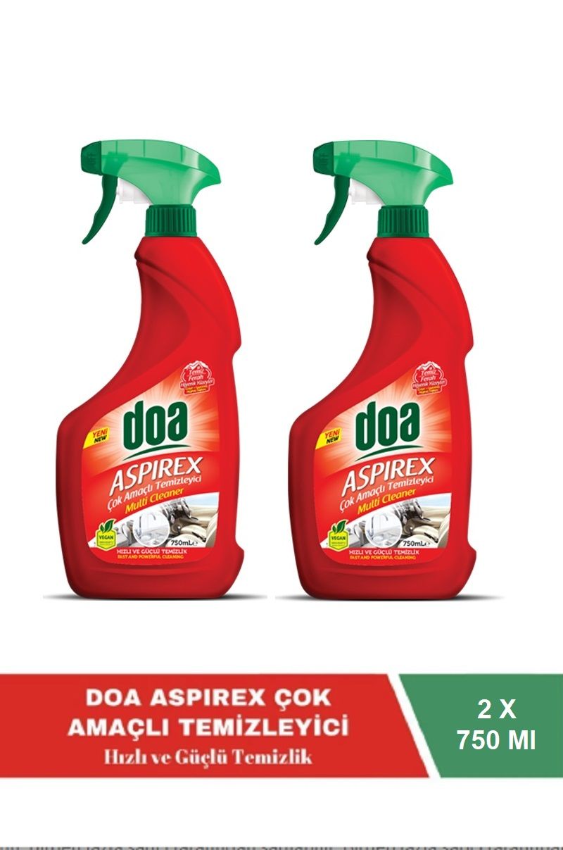 Doa Çok Amaçlı Temizleyici Aspirex 750 Ml Vegan x 2 Adet