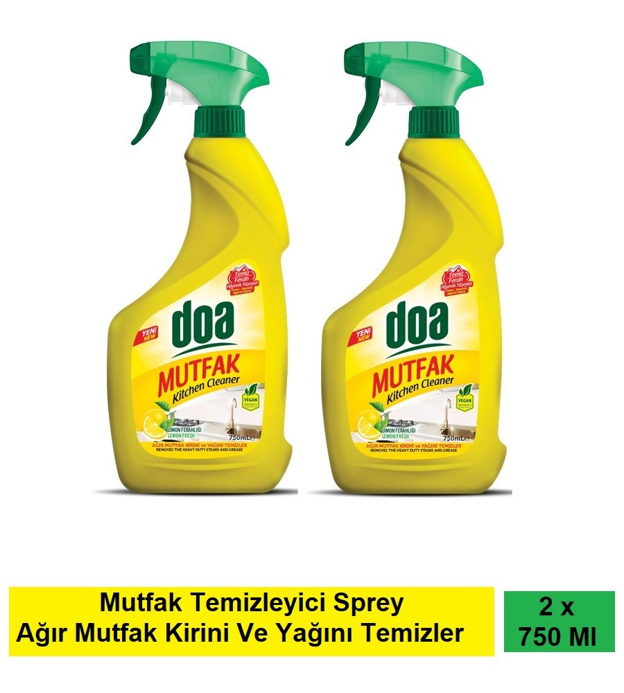 Doa Mutfak Temizleyici Limon 750 Ml Vegan x 2 Adet