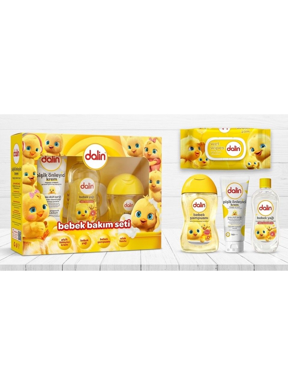 Dalin Bebek Bakım Seti 4 Parça Kutulu Yenidoğan x 2 Set