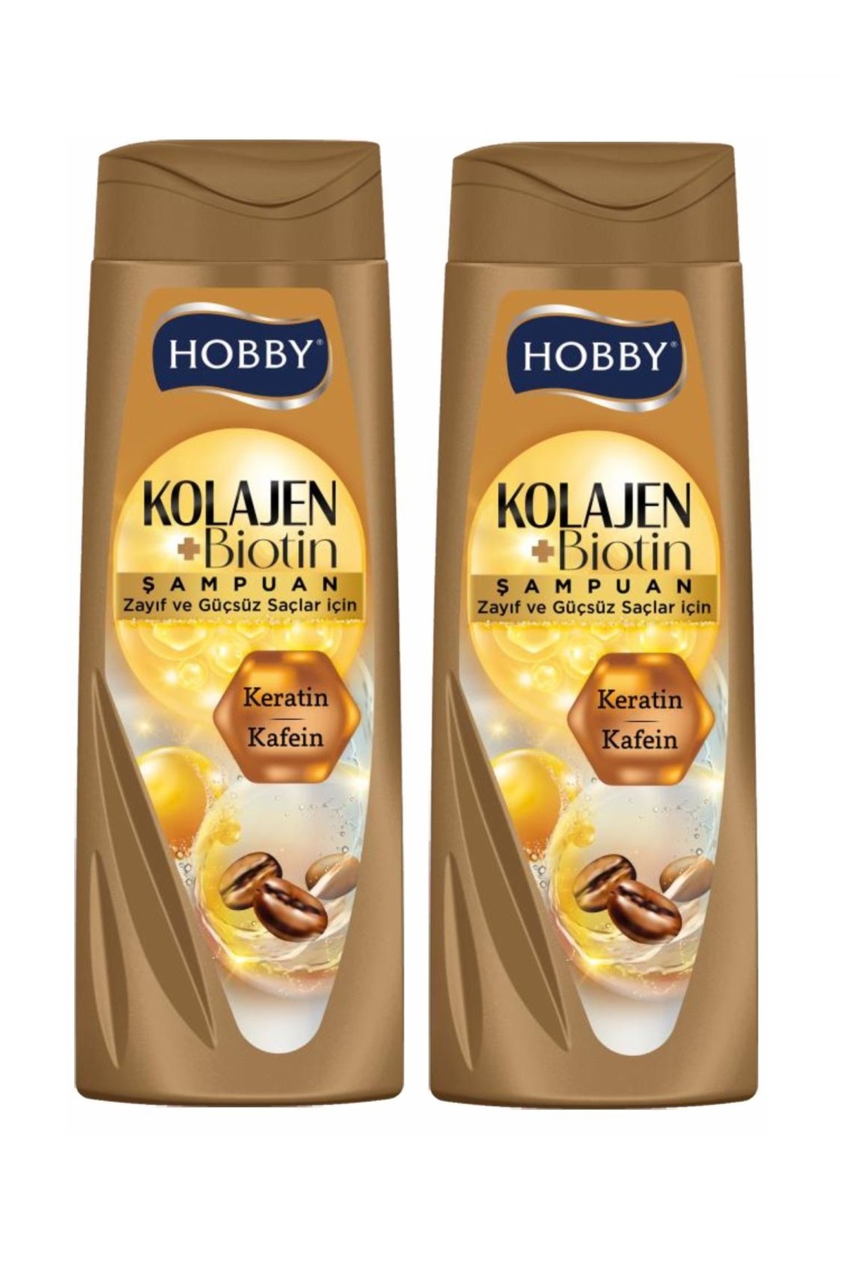 Hobby Şampuan Keratin Kafein Zayıf Ve Güçsüz Saç 480 Ml x 2 Adet