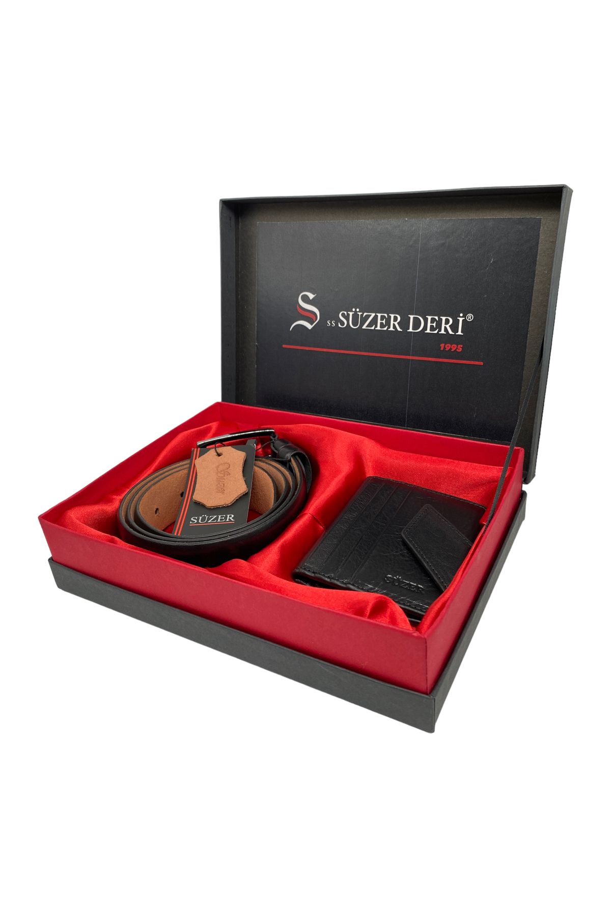 %100 Hakiki Deri Kemer & Kartlık Set (DOĞUM GÜNÜ BABALAR GÜNÜ SEVGİLİLER GÜNÜ DAMAT BOHÇA