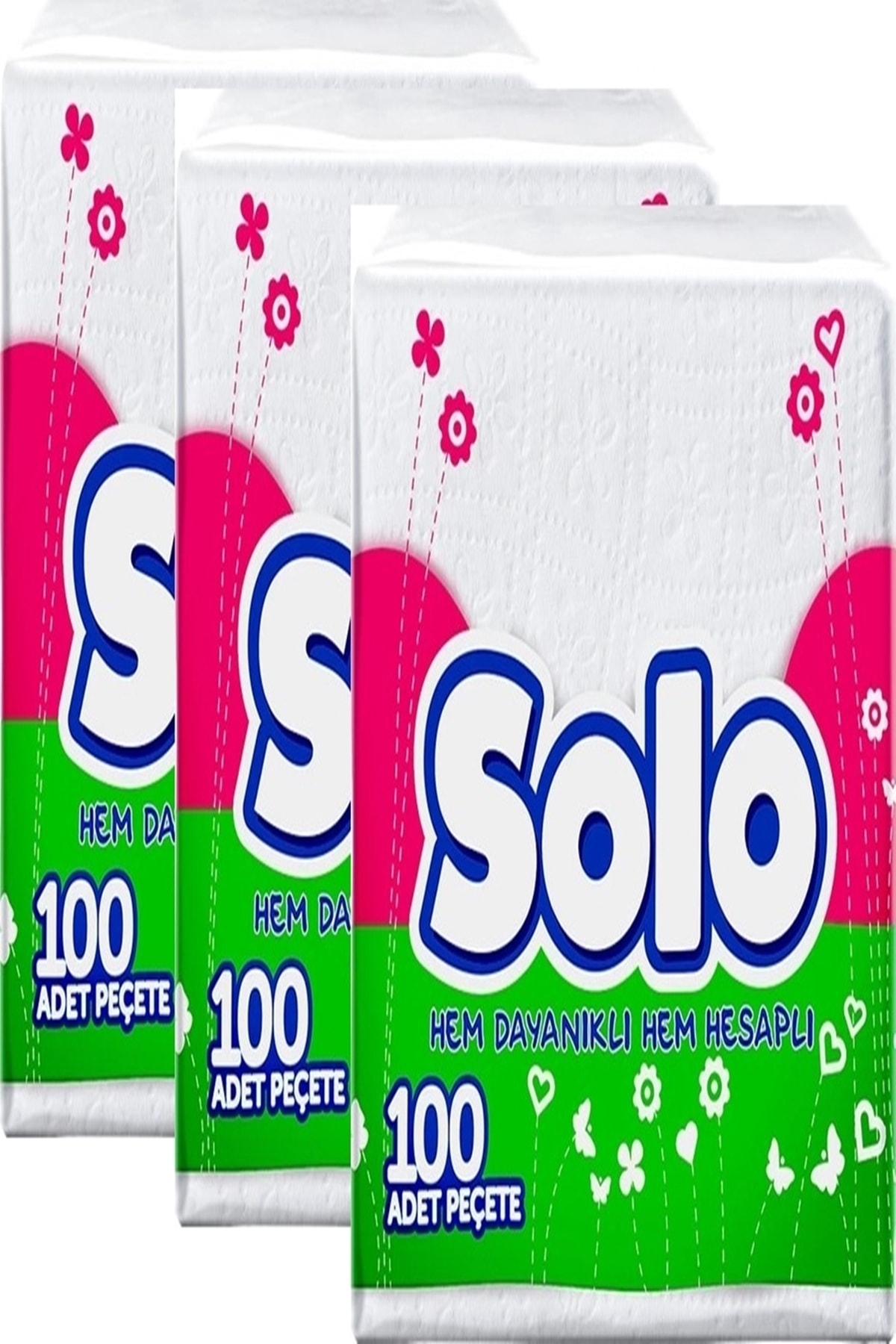 Solo Süper Peçete 100 lü x 3 Adet