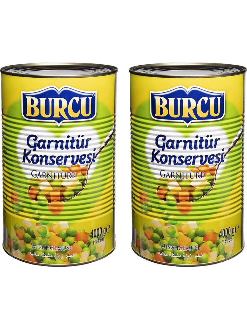 Burcu Garnitür Konservesi 4000 Gr x 2 Adet