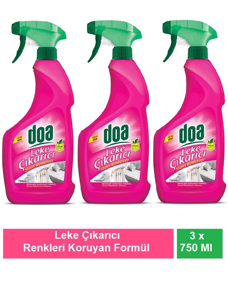 Doa Leke Çıkarıcı Sprey 750 Ml Vegan x 3 Adet
