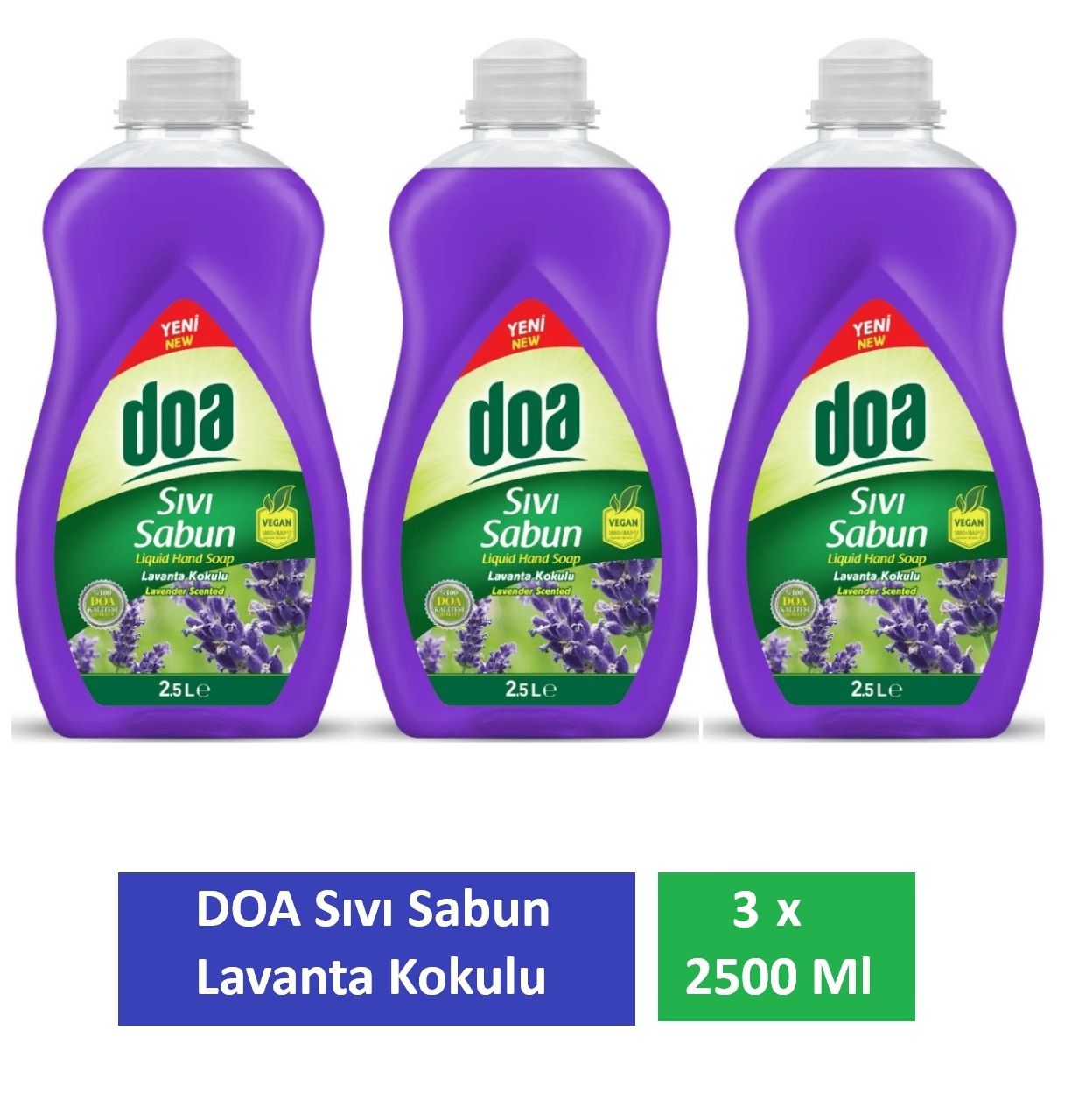 Doa Sıvı Sabun Lavanta 2,5 Lt x 3 Adet