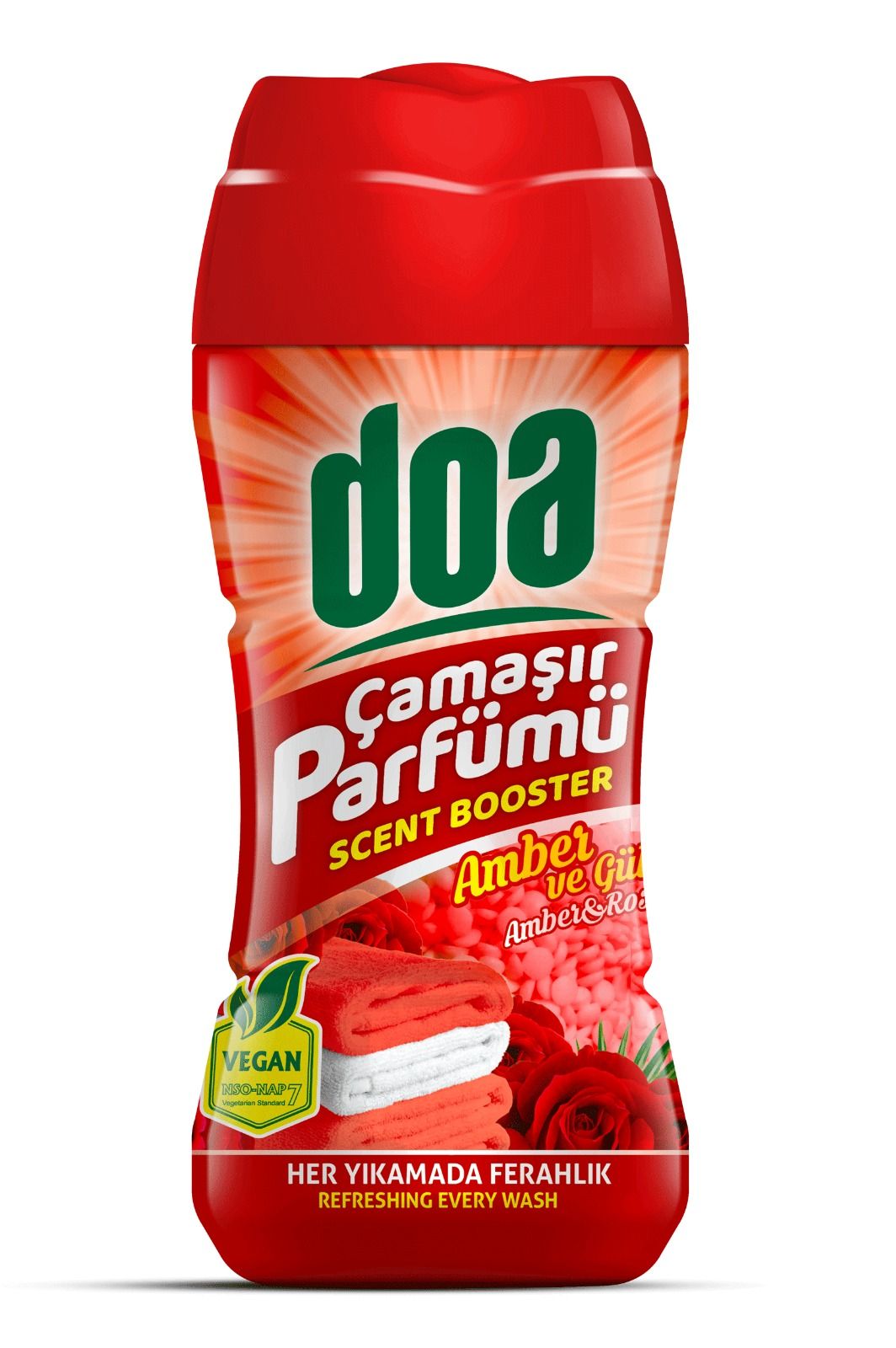 Doa Granül Çamaşır Parfümü & Çamaşır Yumuşatıcı Amber ve Gül 3 x 210 Gr