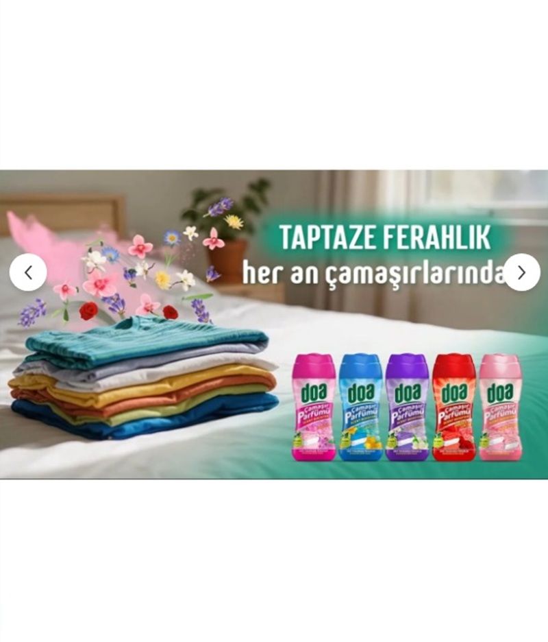 Doa Granül Çamaşır Parfümü & Çamaşır Yumuşatıcı Amber ve Gül 3 x 210 Gr