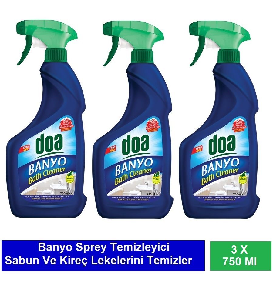 Doa Banyo Sprey 750 Ml Vegan x 3 Adet