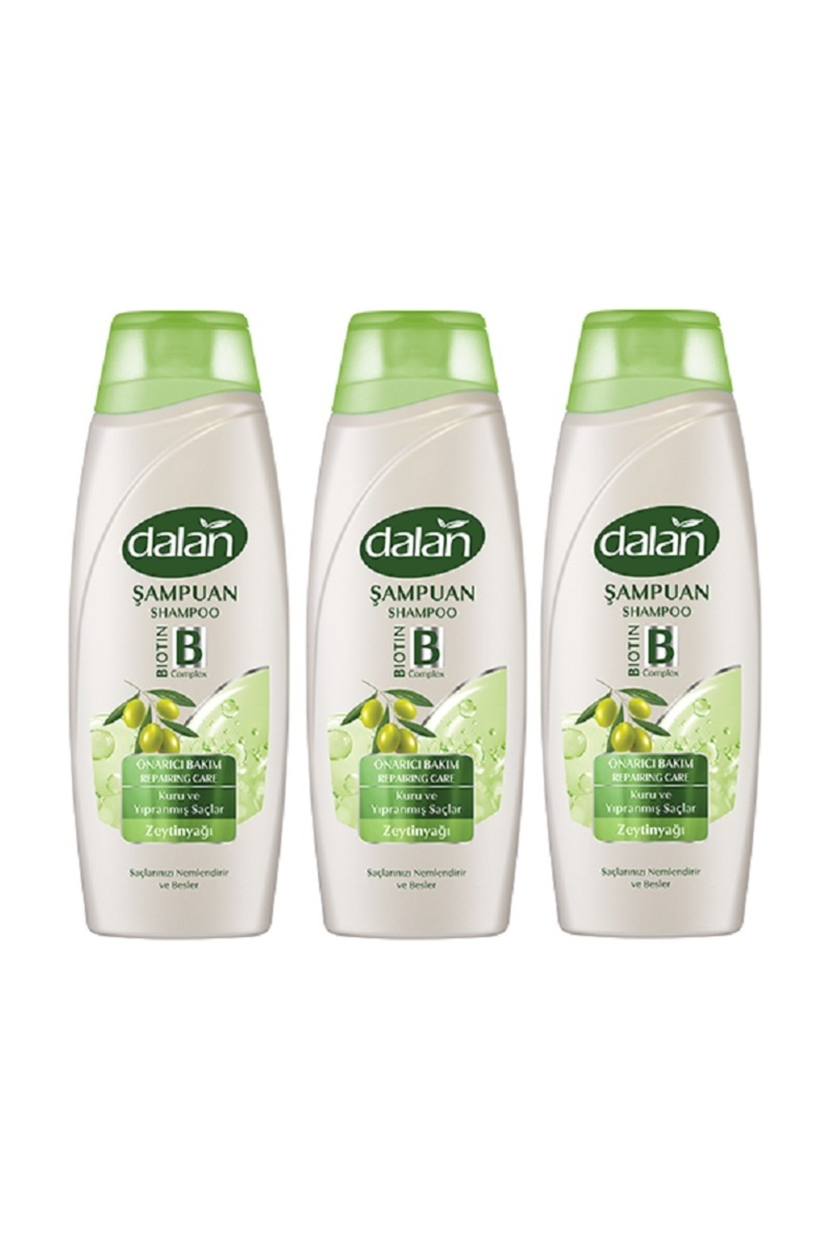 Dalan Şampuan Zeytinyağlı Onarıcı Bakım 450 Ml x 3 Adet